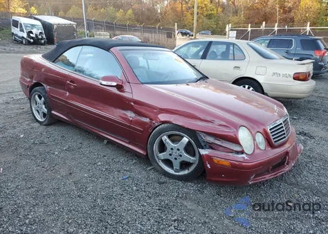 2002 Mercedes-Benz Clk 430 from USA, damaged, VIN WDBLK70G62T112427